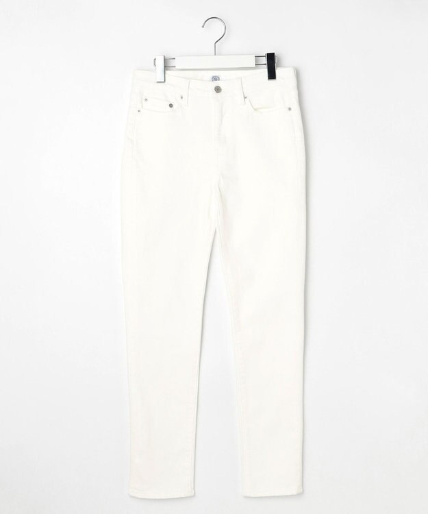 J.PRESS LADIES S 【洗える】BASIC STRETCH DENIM スキニー パンツ ホワイト系