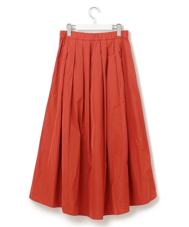 23区 【洗える】ライトメモリーウェザー フレアスカート レッド系