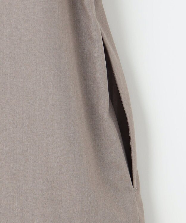 J.PRESS LADIES L 【洗える】ソフトシャンブレー ワンピース モカ系