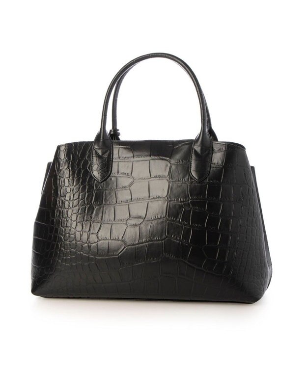 UNBILLION ペルケ perche / WEB直営限定・牛革ユーティリティA4・2wayトートバッグ クロコブラック