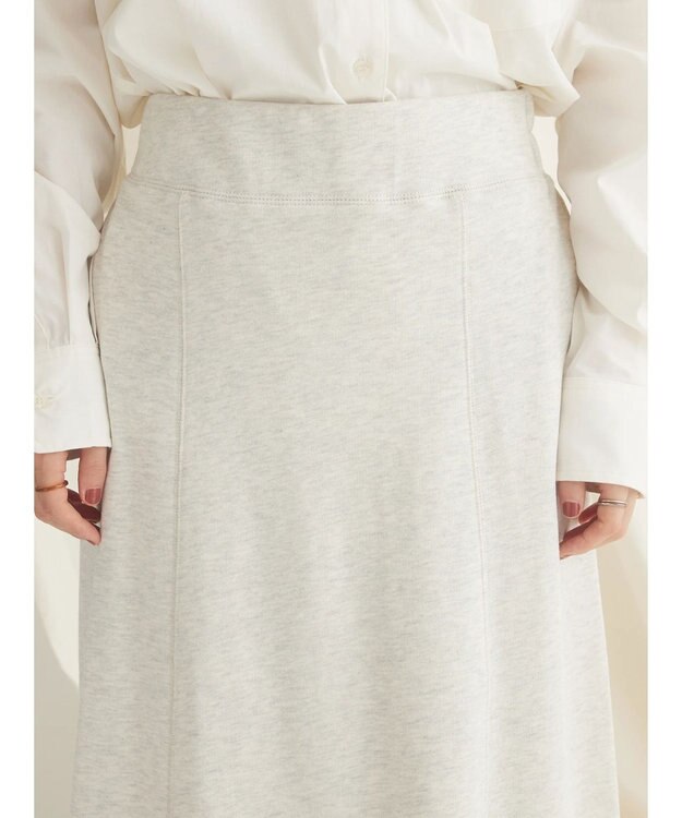 CRAFT STANDARD BOUTIQUE カットオフＡライン裏毛スカート Oatmeal