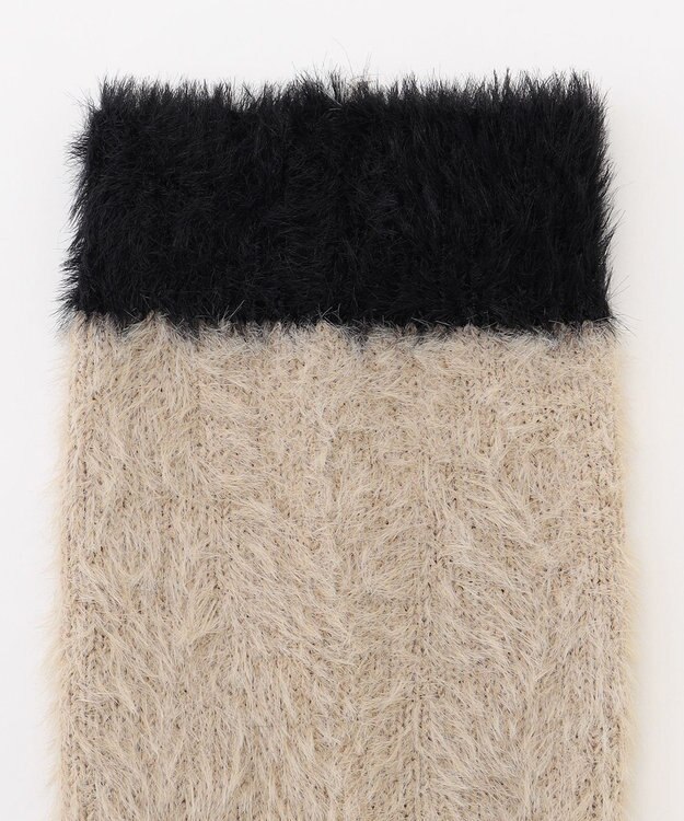 steppi 【洗える】ファー レッグウォーマー ベージュ