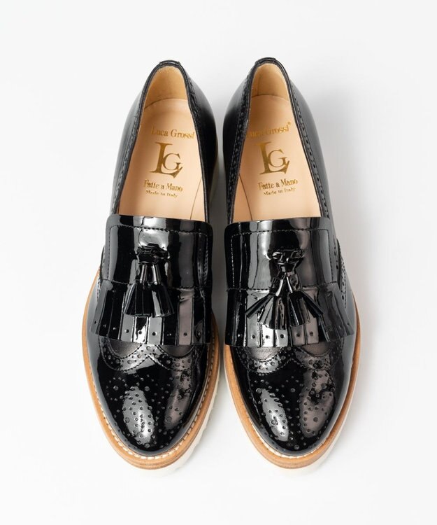 BONTRE 【LucaGrossi/ルカグロッシ】メダリオンタッセルローファー/B778M-RS ブラック