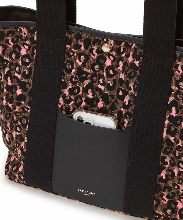 TOPKAPI 【TREASURE TOPKAPI】アニマルジャガード A4 トートバッグ ブラウン