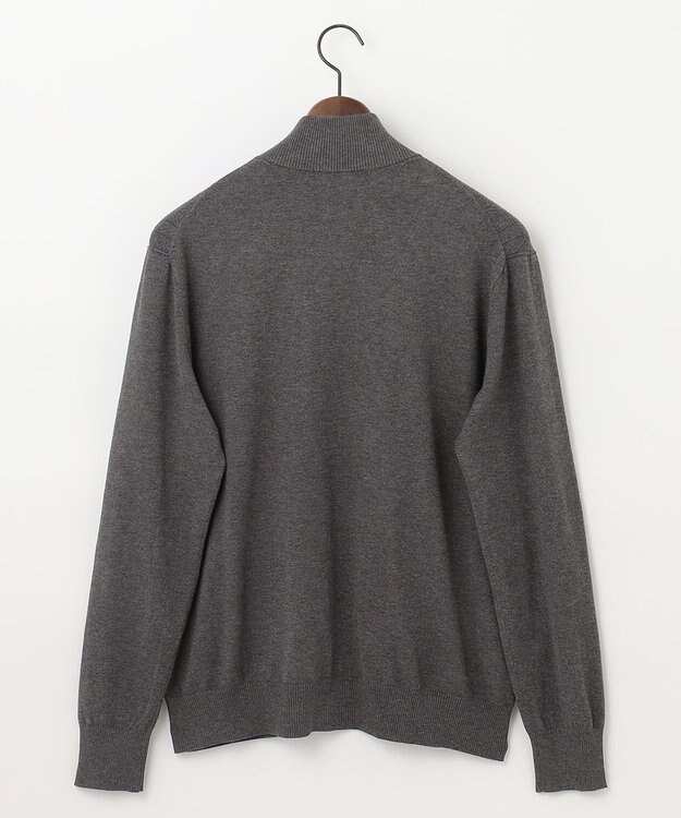 JOSEPH ABBOUD MOUNTAIN 【WEB限定・SPACE/チクチクしない/イージーケア/3シーズン対応】 SNOWYハイネック ジップカーディガン グレー系