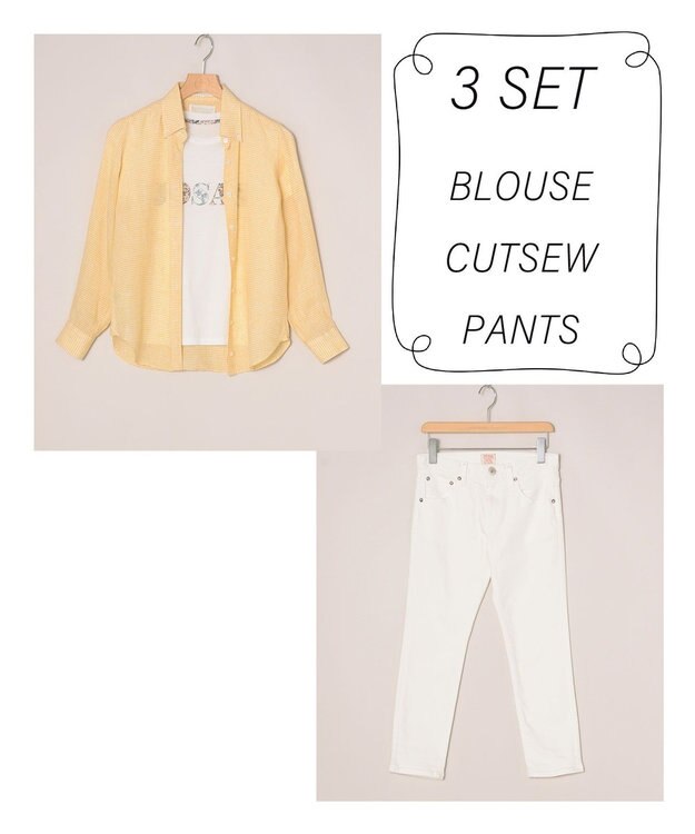 ONWARD Reuse Park 3セット商品/サイズ32【23区】ブラウス春夏×カットソー春夏×パンツ春夏 その他