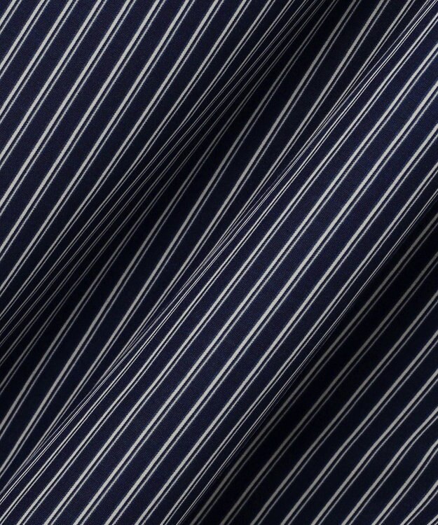 ANY SIS フロントボタンシャーリング ワンピース ネイビーストライプ