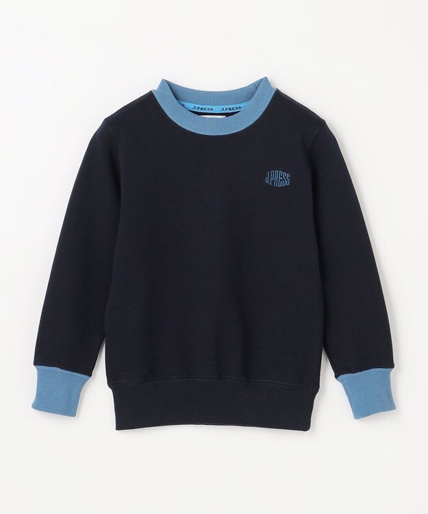 J.PRESS KIDS 【100-130cm】Jバックロゴ エンブロイダリー トレーナー ネイビー系