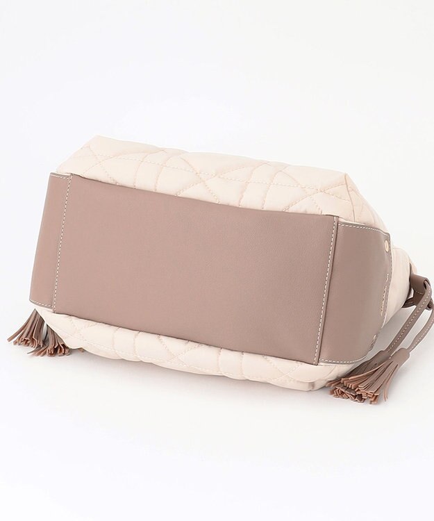 LA BAGAGERIE グリッドキルティングトート アイボリー