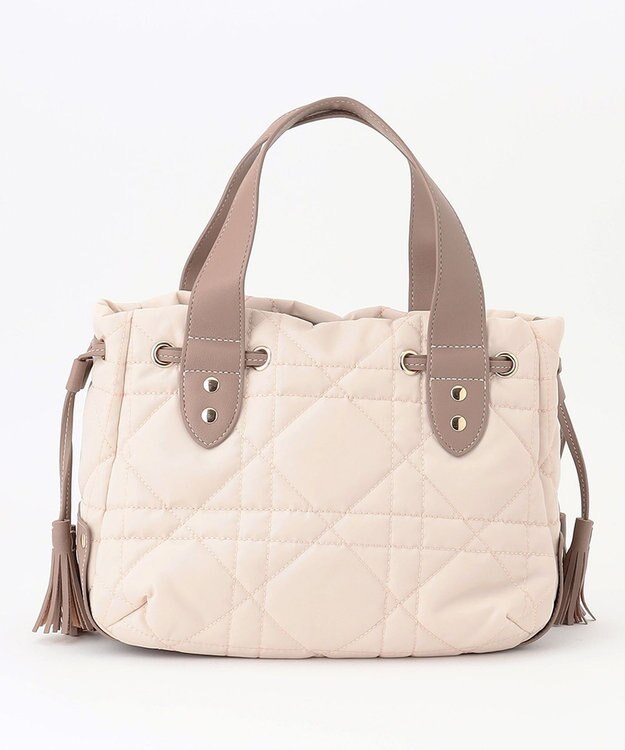 LA BAGAGERIE グリッドキルティングトート アイボリー