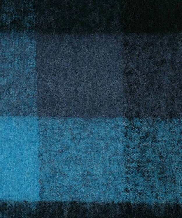 Paul Smith ソフトメリノ チェック マフラー ネイビー