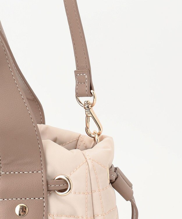 LA BAGAGERIE グリッドキルティングトート アイボリー