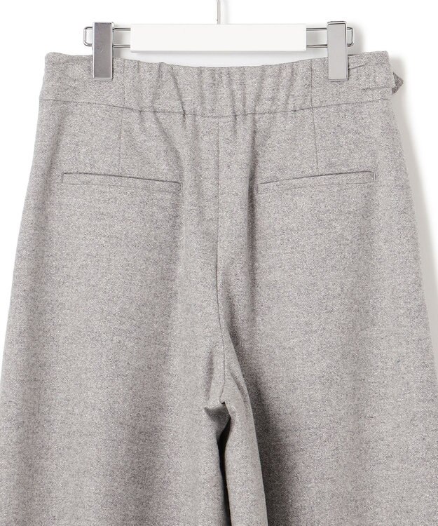 23区 L シルクネップツイード ガウチョパンツ ライトグレー系