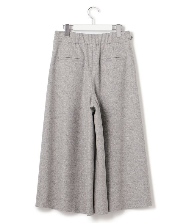 23区 シルクネップツイード ガウチョパンツ ライトグレー系