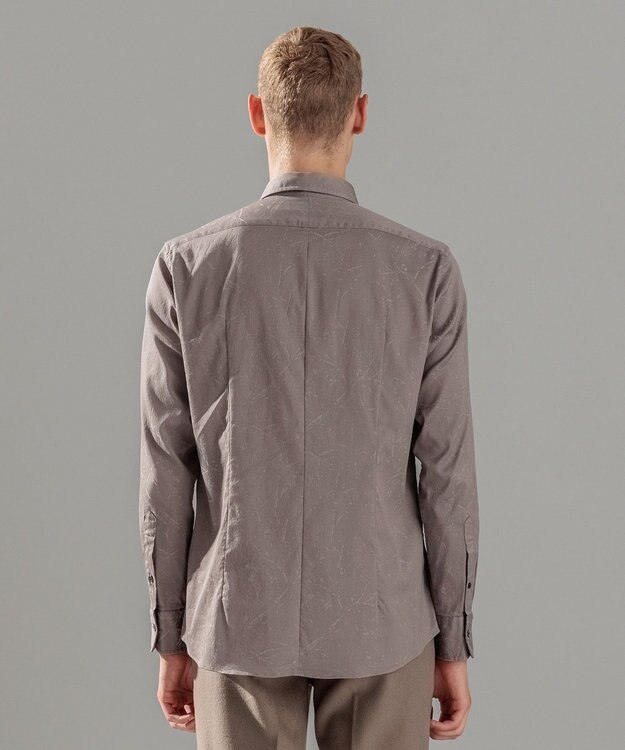 JOSEPH HOMME フォレストジャガードストレッチ　レギュラーカラーシャツ ベージュ系3
