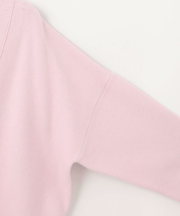 UNFILO 【軽量】コットンミックスニット カーディガン ローズ系