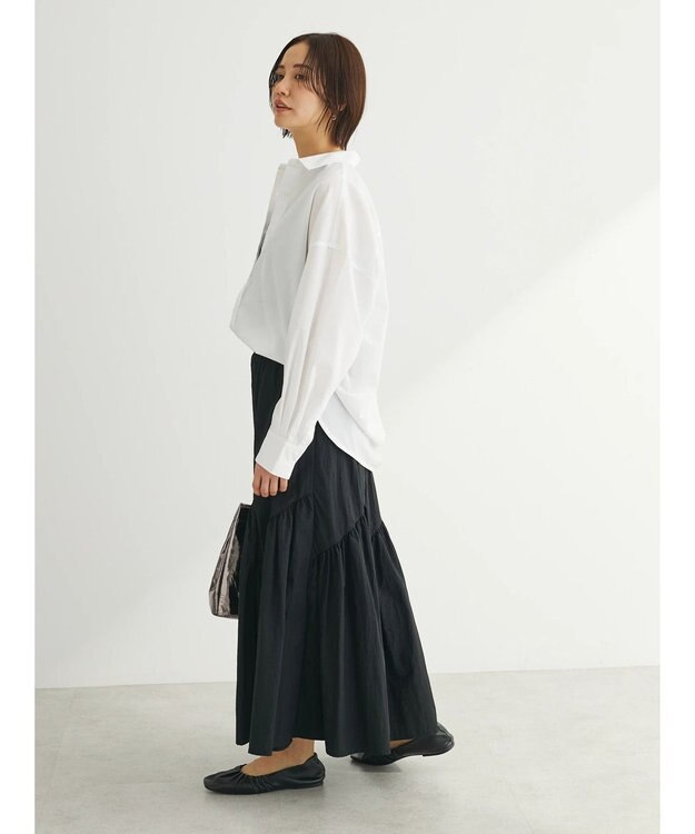 Green Parks イージーケア　ゆったりシャツ Off White