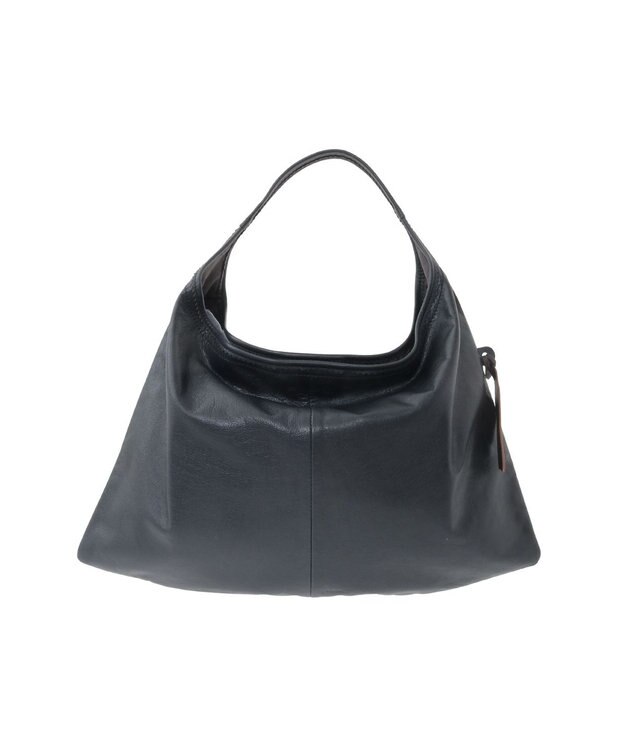 genten フェザートートバッグ　ワンショルダーバッグ クロ