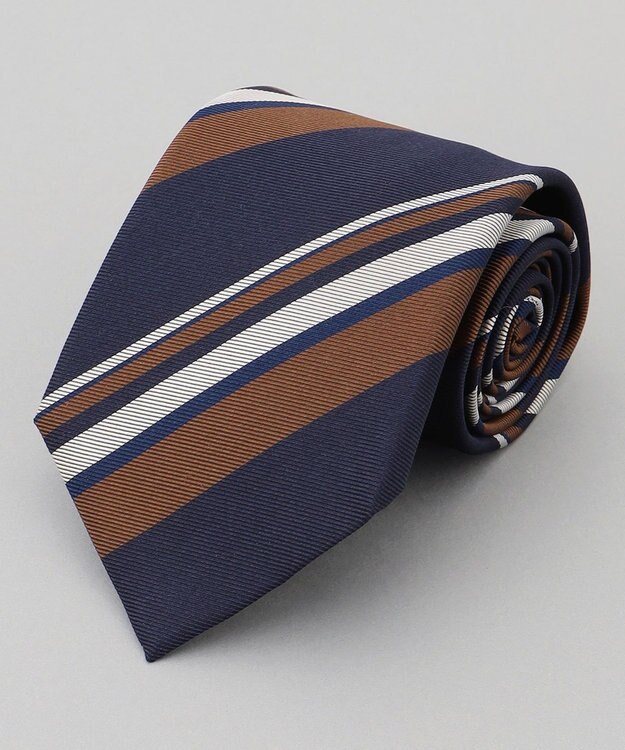 GOTAIRIKU Fermo Fossati_レジメンタル ネクタイ ネイビー系1