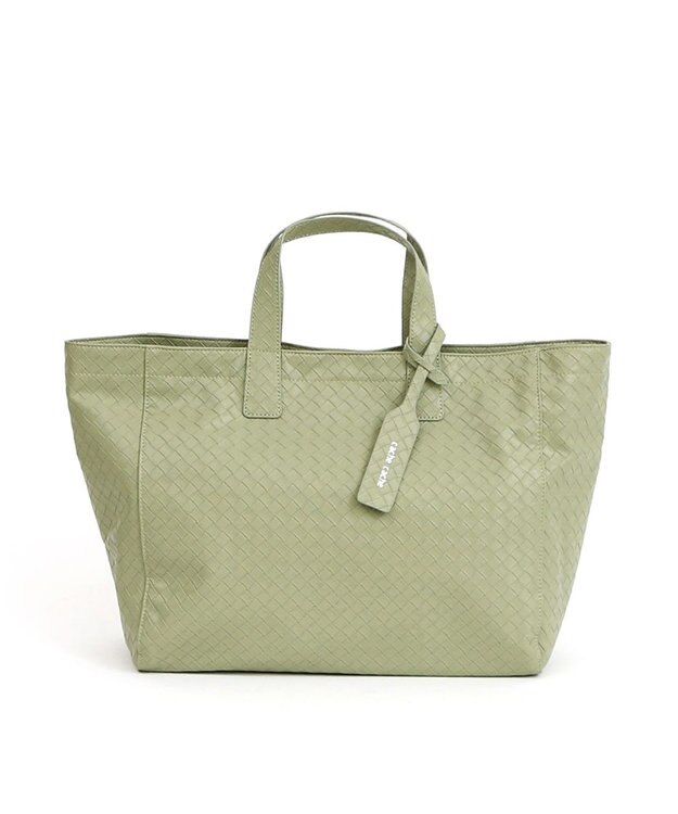 UNBILLION カシュカシュ cachecache / メッシュエンボスA4ショッパートート グリーン