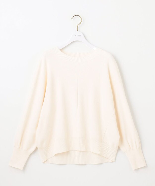 ANY SIS 【洗える】フロントライン ニット オフ