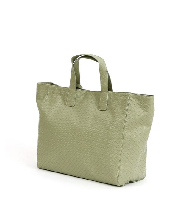 UNBILLION カシュカシュ cachecache / メッシュエンボスA4ショッパートート グリーン