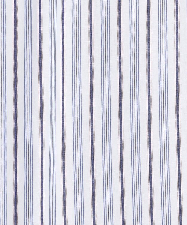 J.PRESS YORK STREET 【UNISEX】バンドカラー　ストライプシャツ ホワイト系1