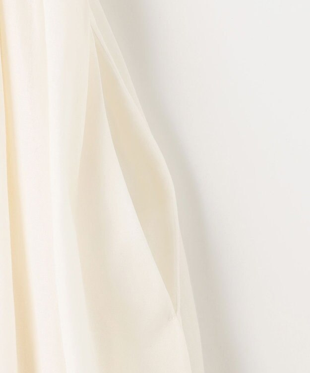 NAVE 【Nave　洗える】トランスペアレントボイル ドレス ホワイト系