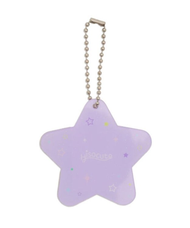 WEGO 【痛バ＆推し活グッズ】カラフルスターIDフォトケースキーホルダー ライトパープル
