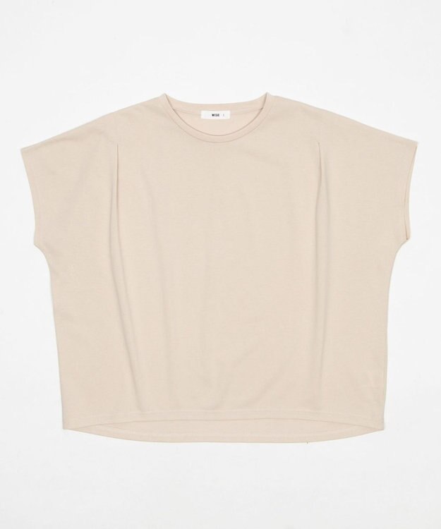 WEGO 【2026春夏新作】接触冷感フレンチスリーブT ベージュ