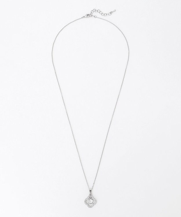 組曲 フラワービジューネックレス シルバー系