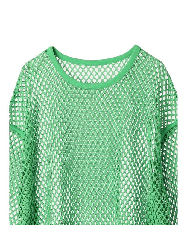 earth music&ecology メッシュチュニック Lime Green