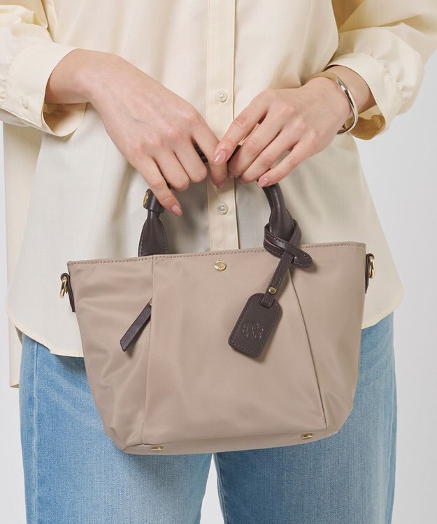 J.PRESS LADIES 【新色登場！・WEB限定カラーあり・2way】ナイロン ポシェット バッグ ベージュ系1