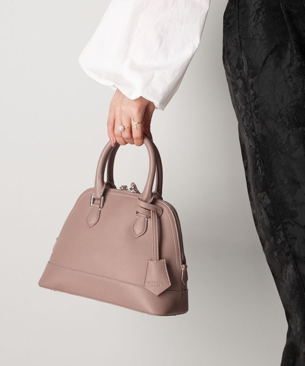 LA BAGAGERIE 【MONICA】2wayミニボストンバッグ グレージュ