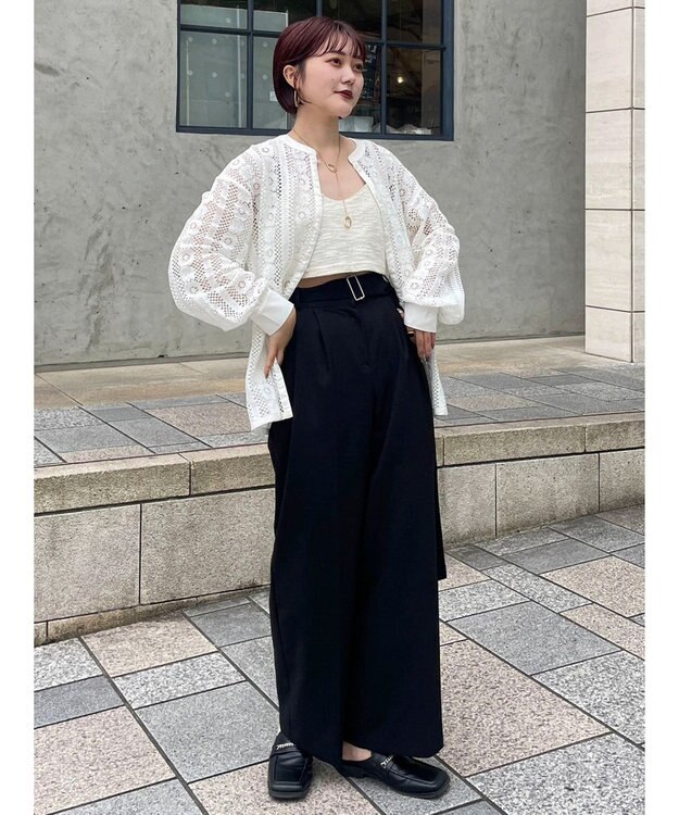 Green Parks レースブラウス Off White