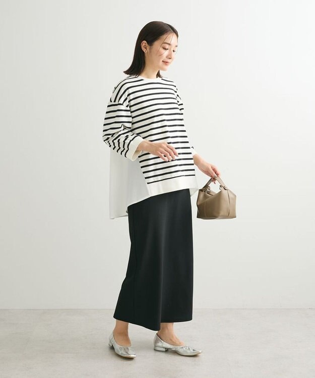 Green Parks らくスレ　Ｉラインスカート Black