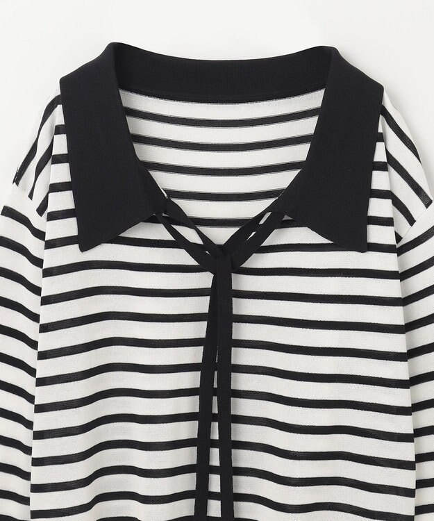 GRACE CONTINENTAL マリンボウタイニット ホワイト