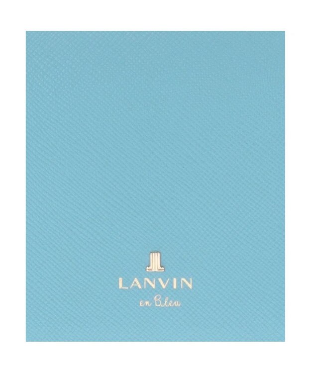 LANVIN en Bleu リュクサンブールカラー 二つ折り被せ財布 ブルー