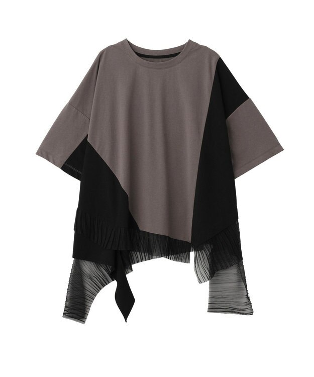 YECCA VECCA 裾アシメデザインプルオーバー Mix