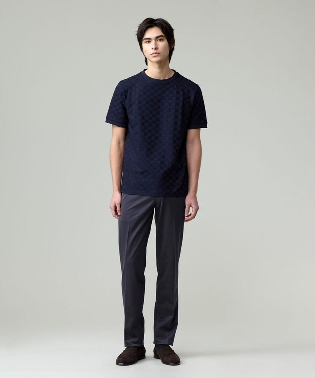 J.PRESS MEN 【ストレッチ / ウォッシャブル可 】布帛ライクスマートジャージー パンツ グレー系