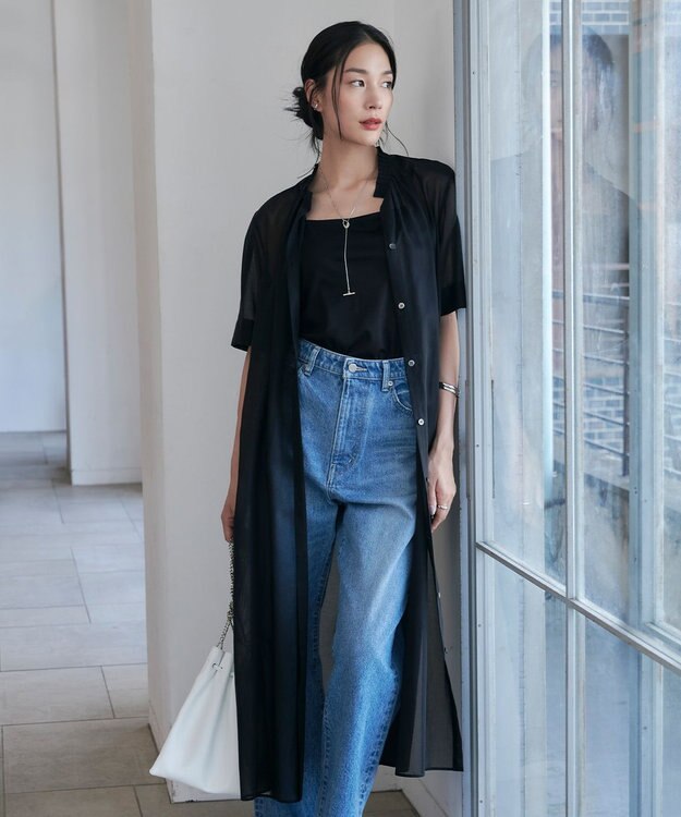 ICB 【洗える】 コットンリヨセルスムース キャミソール ブラック系