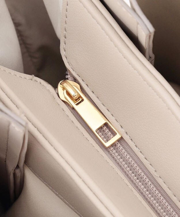 ANY SIS マルチポケットオフィストート バッグ ベージュ