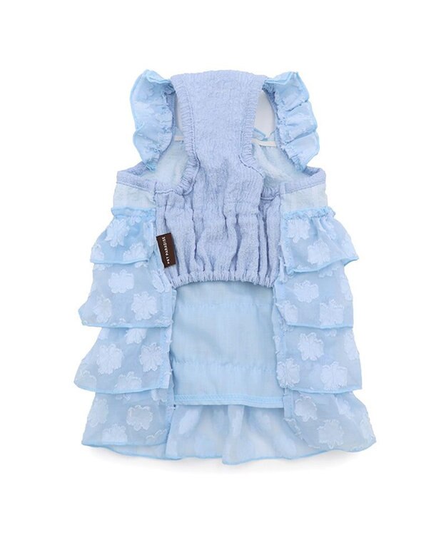 PET PARADISE ペットパラダイス お花 ふりふり ワンピース 《ブルー》 小型犬 ブルー