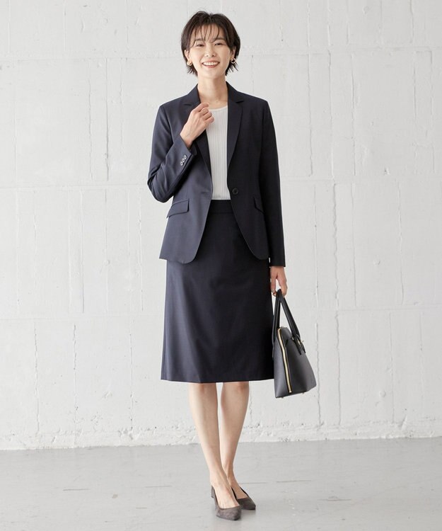 J.PRESS LADIES BAHARIYE SOLID テーラード ジャケット ネイビー系