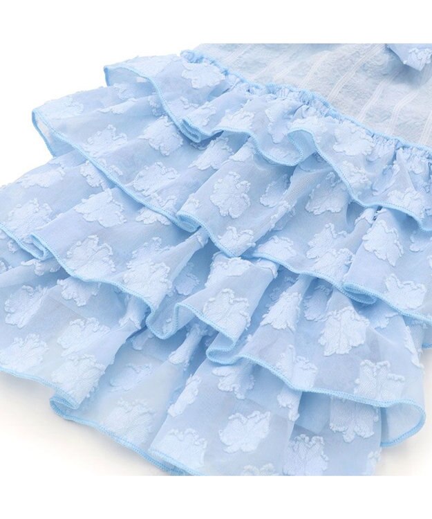 PET PARADISE ペットパラダイス お花 ふりふり ワンピース 《ブルー》 小型犬 ブルー