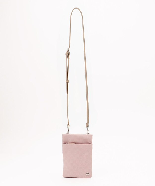 LA BAGAGERIE モノグラムデイリーミニマムポシェット ピンク