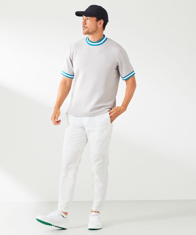 23区GOLF 【23Fondation/MEN】【ストレッチ】ＣＯＯＬＭＡＸ サッカーパンツ ホワイト系2