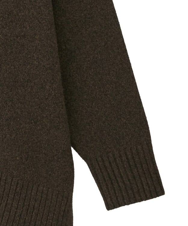 AMERICAN HOLIC サイドスリットハイネックニットプルオーバー Brown