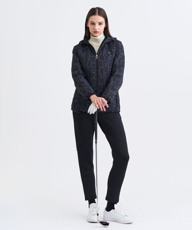 23区GOLF 【WOMEN】中綿ロゴグラフィックブルゾン ブラック系5