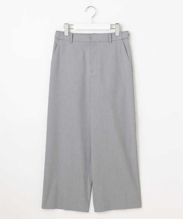 J.PRESS LADIES 【セットアップ対応・洗える・撥水】コットンFITTY ストレート パンツ グレー系
